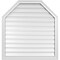 Ekena Millwork Octagonal Top Surface Mount PVC Gable Vent w/ 2"W x 1-1/2"P Brickmould Frame, 34"W x 36"H GVPOT34X3602SF - alternate 1